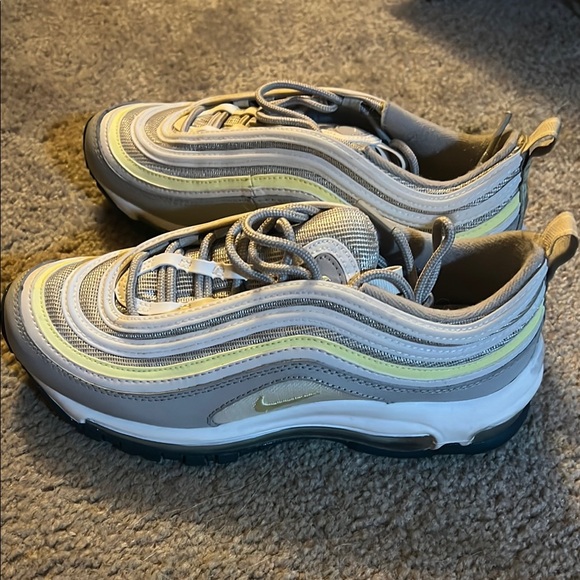 Nike Other - Nike Gray and Yellow Sneakers with Air Max Cushioning